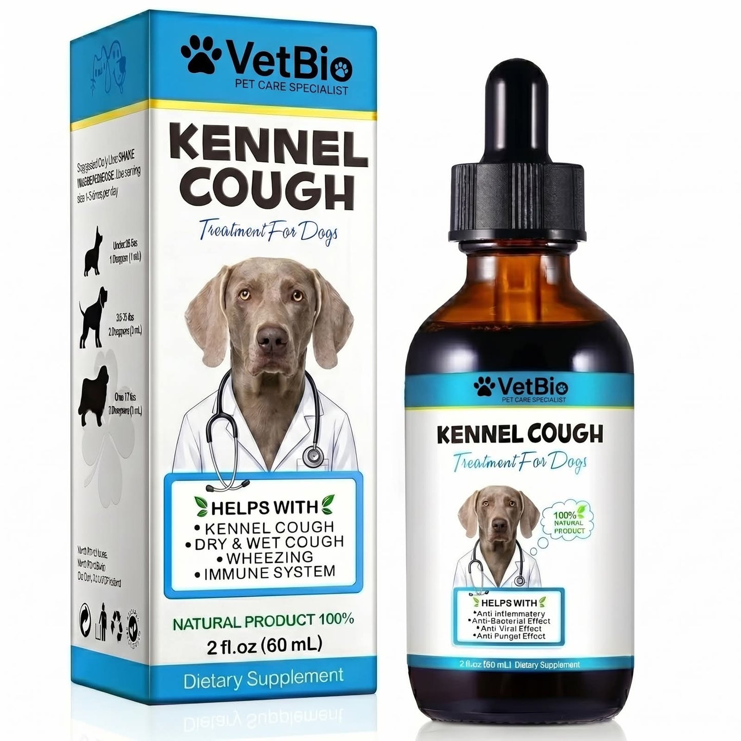 VetBio™ Kennel Cough Treatment for Dogs (60ml)