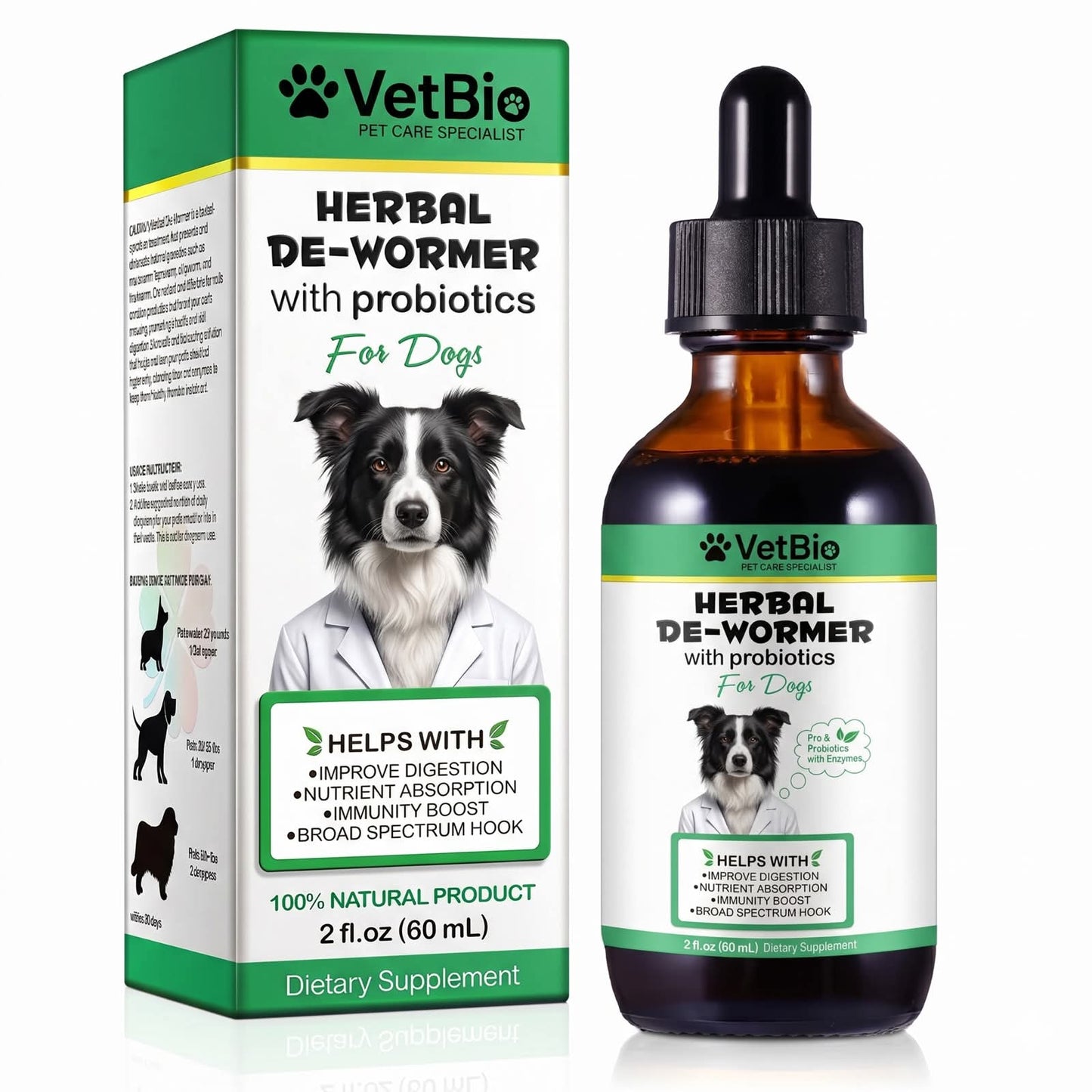 VetBio™ Herbal De-Wormer with Probiotics