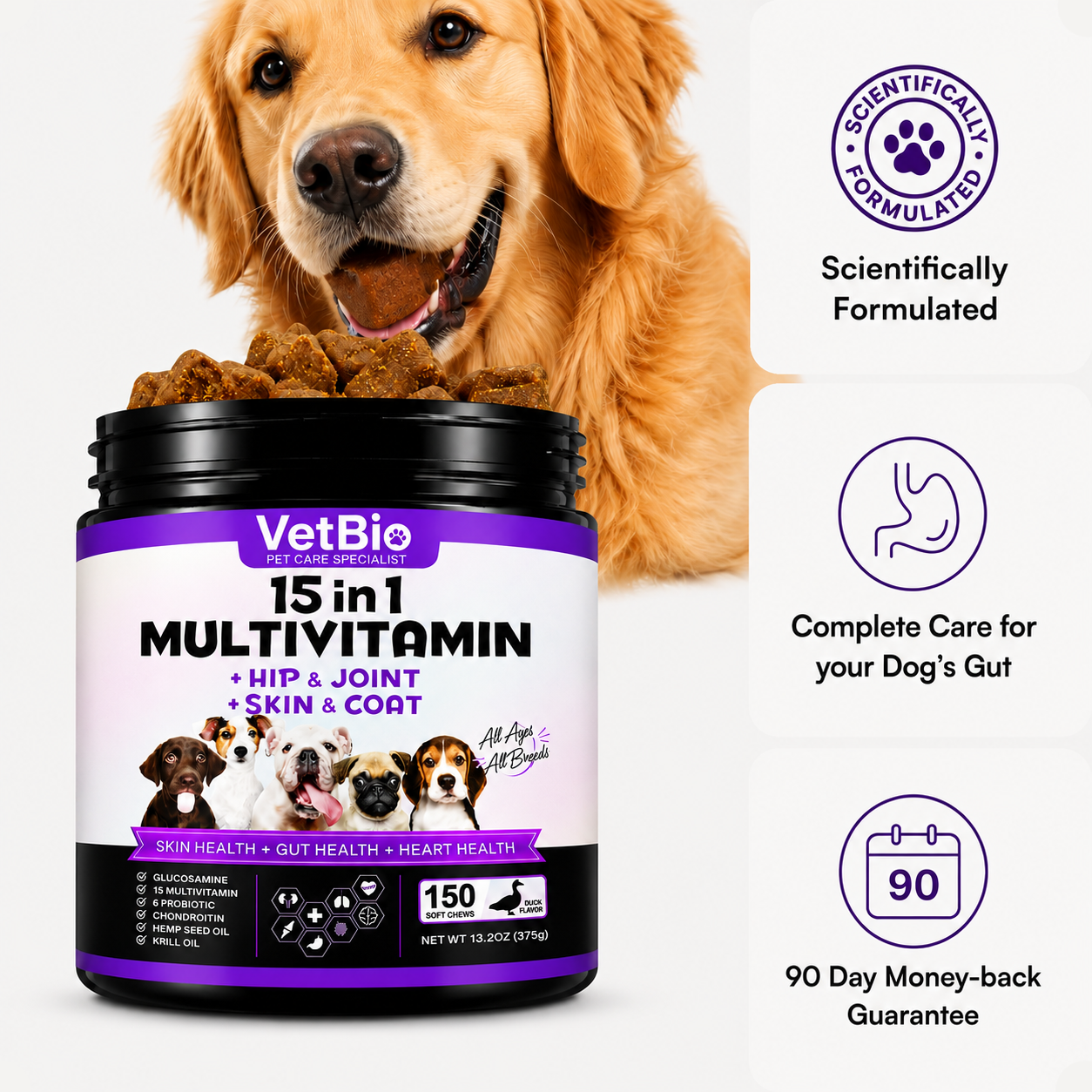 VetBio™ 15-in-1 Multivitamin For Dogs