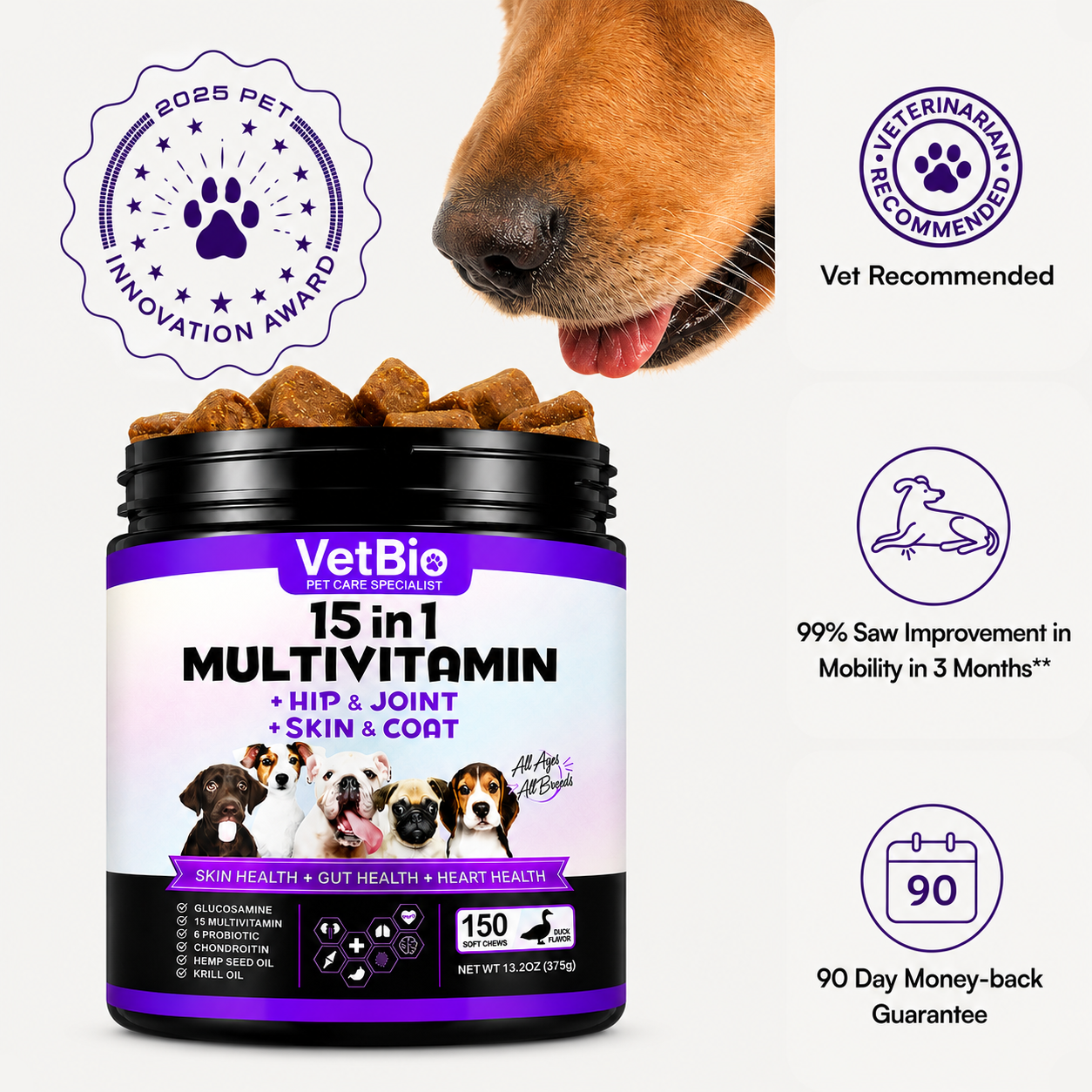 VetBio™ 15-in-1 Multivitamin For Dogs