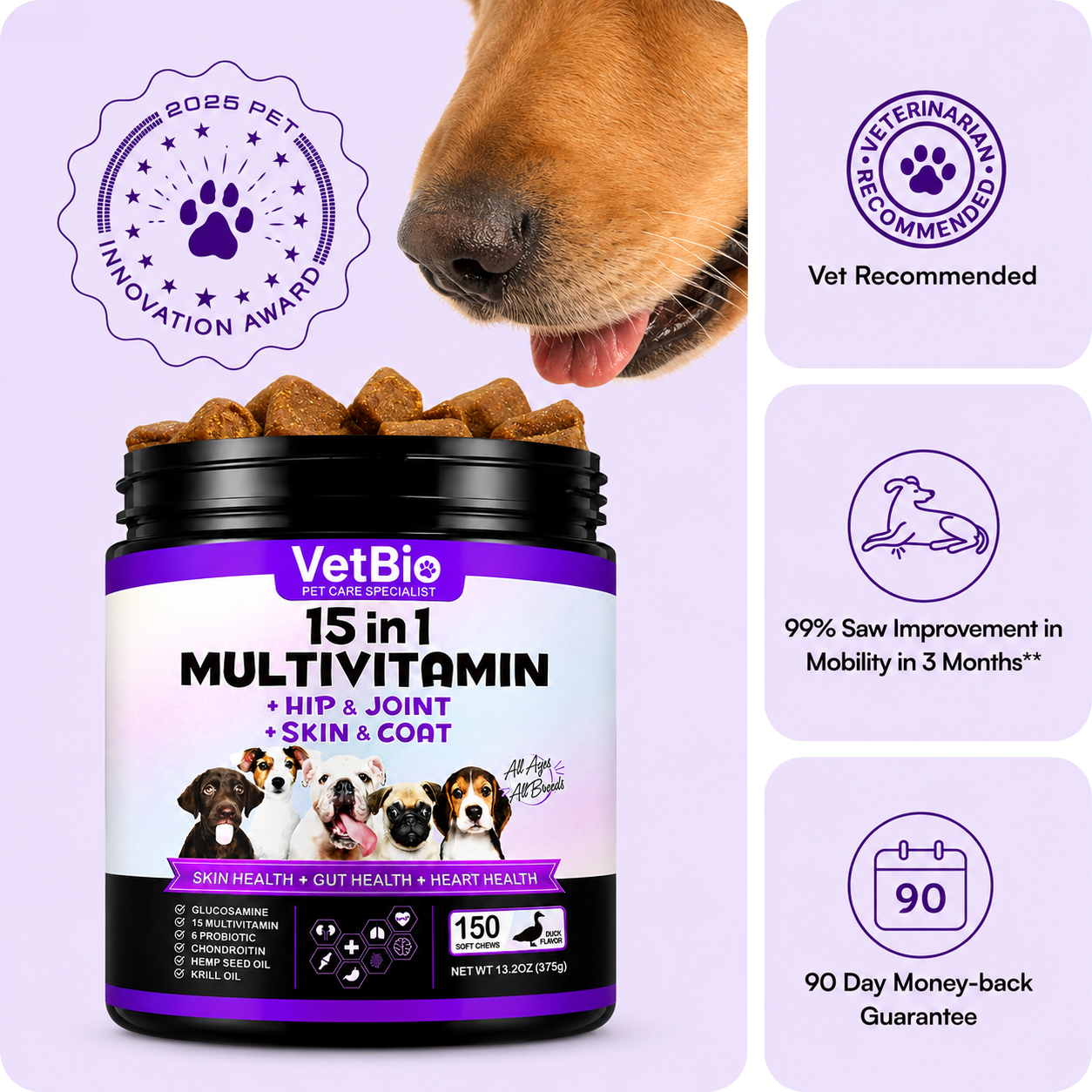 VetBio™ 15-in-1 Multivitamin For Dogs