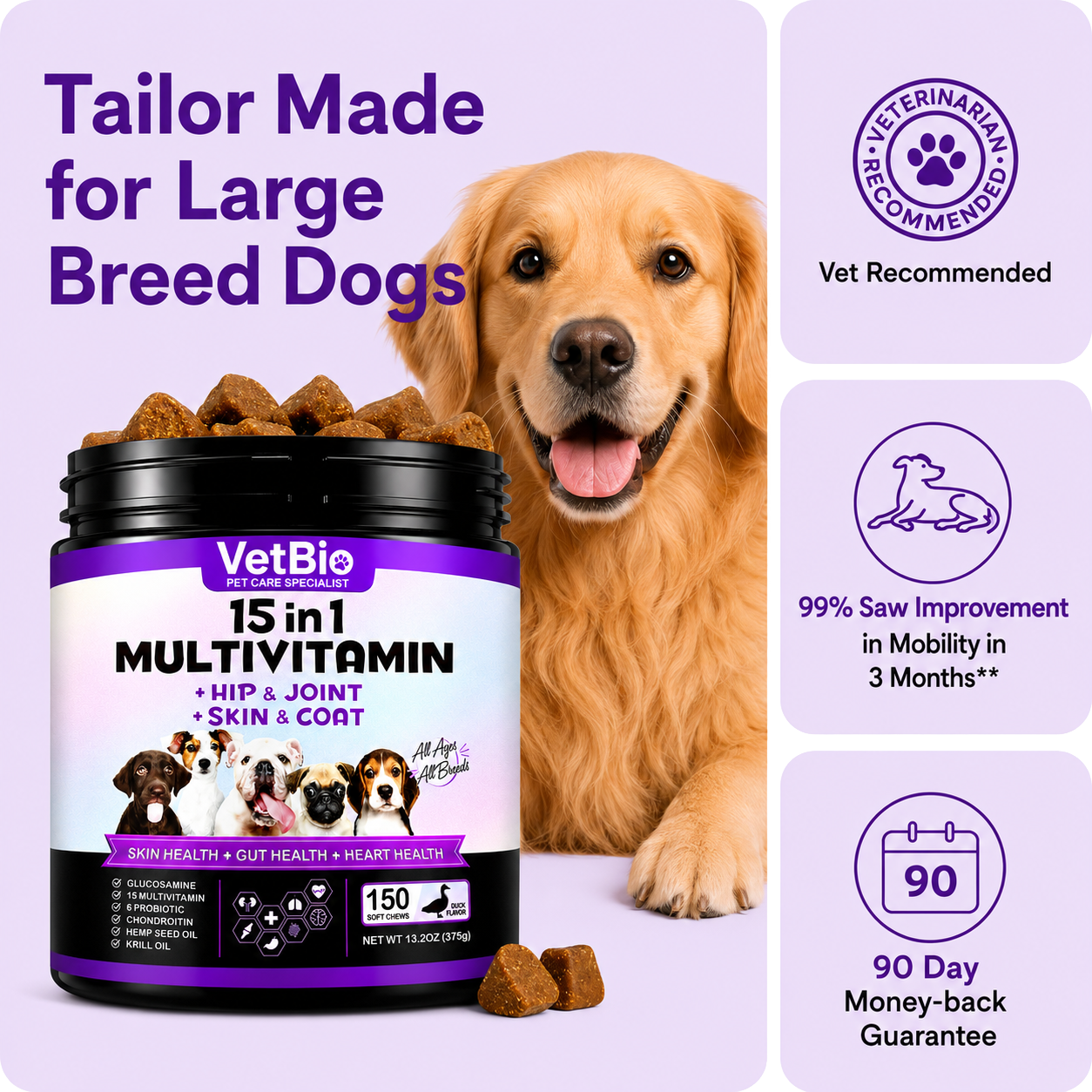 VetBio™ 15-in-1 Multivitamin For Dogs