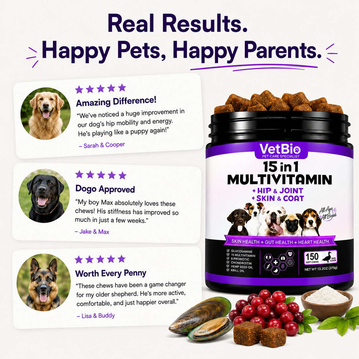 VetBio™ 15-in-1 Multivitamin For Dogs