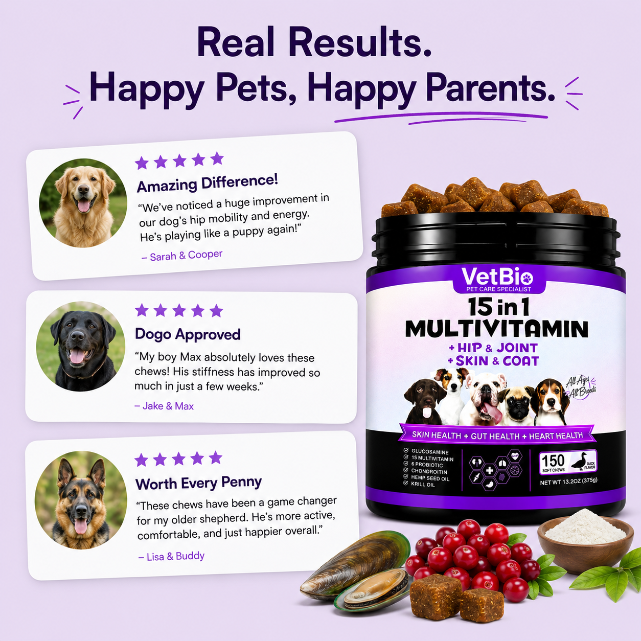 VetBio™ 15-in-1 Multivitamin For Dogs