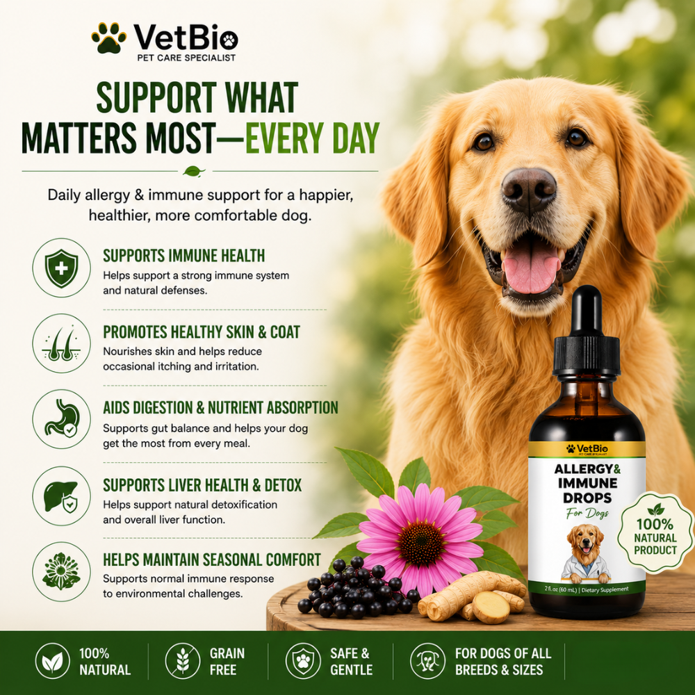 VetBio™ Allergy & Immune Drops For Dogs