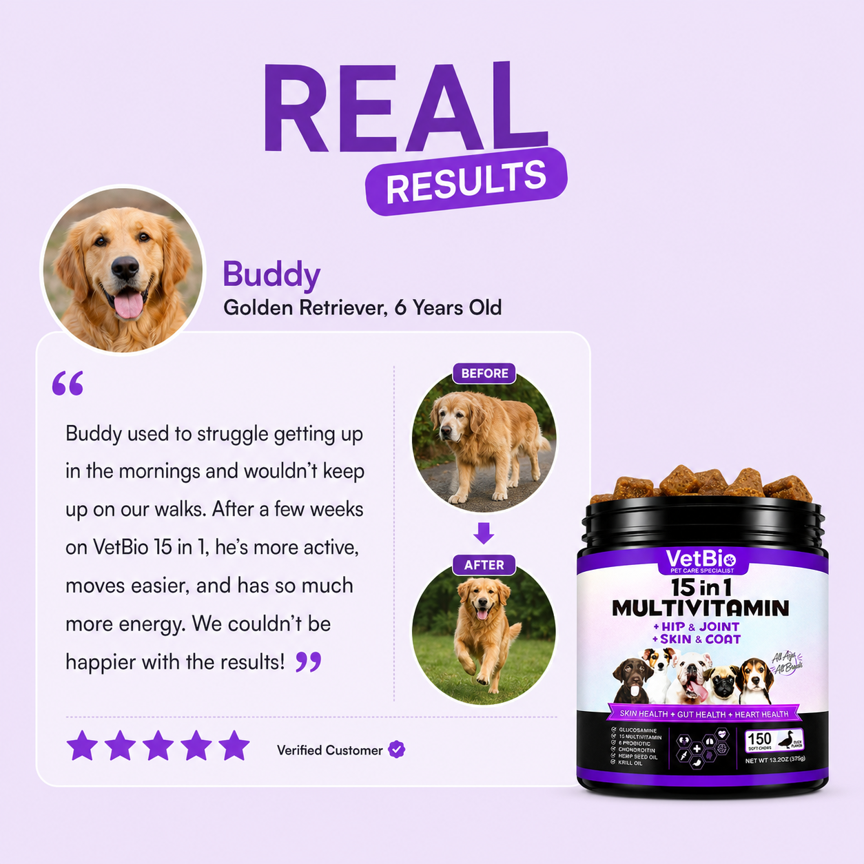 VetBio™ 15-in-1 Multivitamin For Dogs