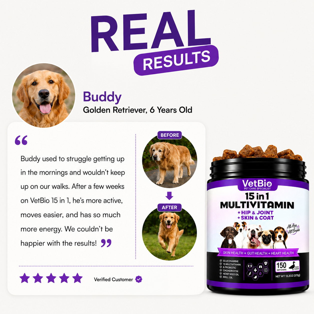 VetBio™ 15-in-1 Multivitamin For Dogs