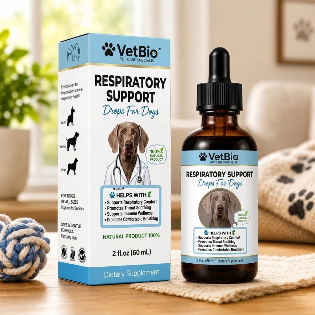 VetBio™ Respiratory and Immune Health Drops for Dogs (60ml)