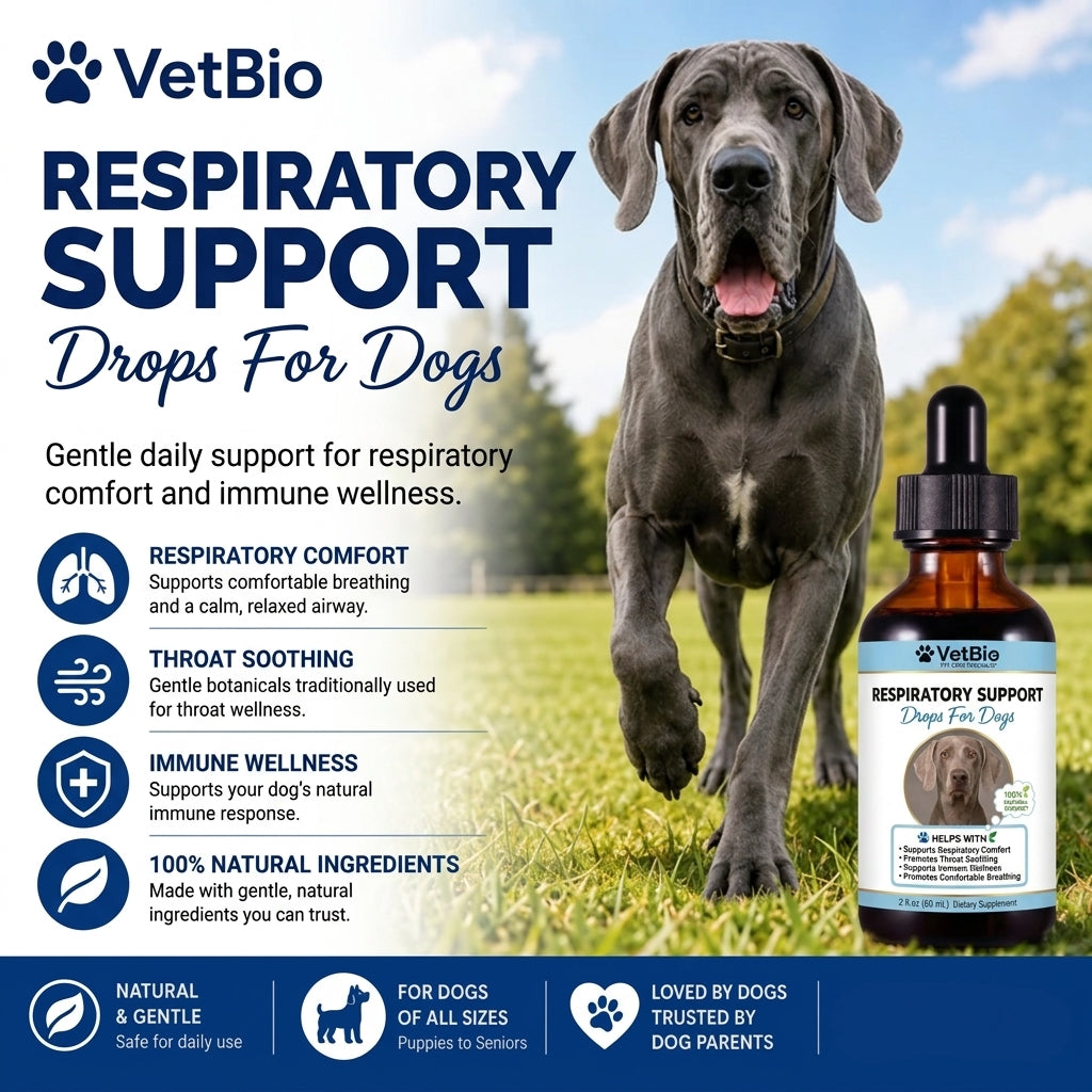 VetBio™ Respiratory and Immune Health Drops for Dogs (60ml)